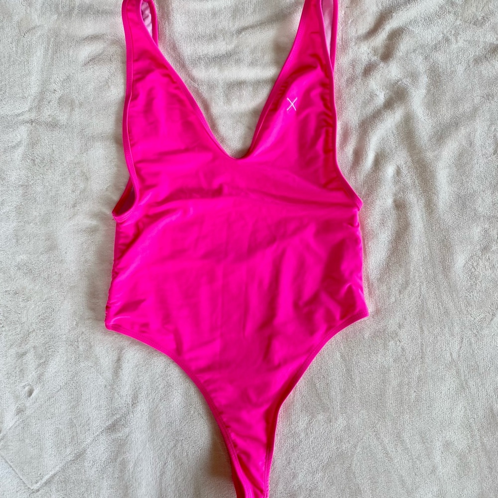 BoutineLA Hot Pink One Piece Swimsuit
